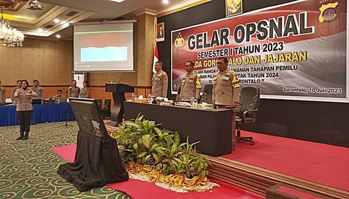 Gelar Opsnal Semester I, Wakapolda: Lakukan Pemetaan dan Perkuat Koordinasi Jelang Pemilu