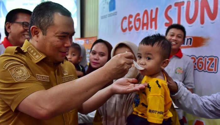 125 Anak Tengkes di Kabupaten Gorontalo Terima Makanan Tambahan