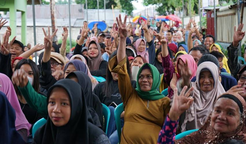Kampanye di Dua Titik, Sawaludin Disambut Meriah Ratusan Warga 2