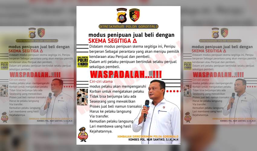 Warga Diimbau Waspadai Modus Penipuan Jual Beli Skema Segitiga
