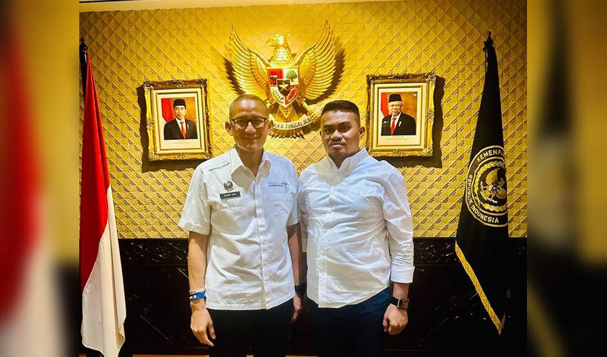Bahas Kemajuan Gorontalo, Sandiaga Uno Undang Sawaludin