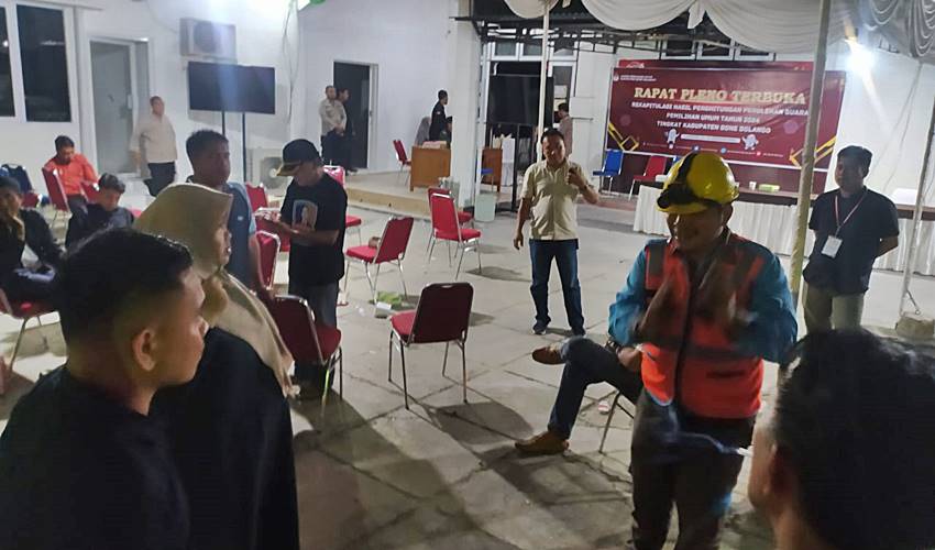 Rekapitulasi Penghitungan Suara di Bone Bolango Diwarnai Insiden Listrik Padam