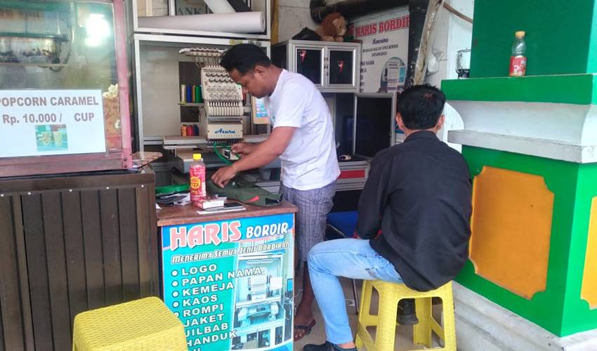 Cerita Tukang Bordir di Kota Gorontalo, Omzet Tembus Jutaan Perhari