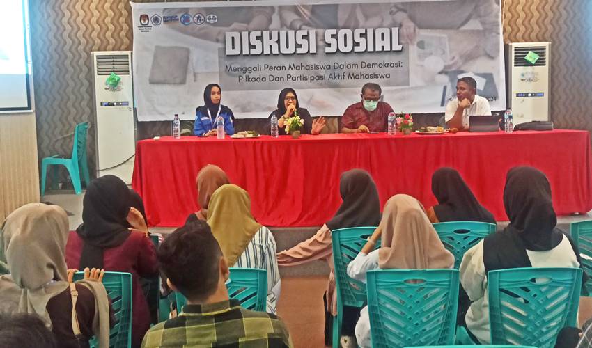 Jurusan Komunikasi UNG-KPU Provinsi Gelar Diskusi, Bahas Peran Mahasiswa dalam Demokrasi