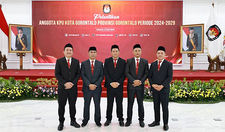 Lima Komisioner KPU Kota Gorontalo Resmi Dilantik