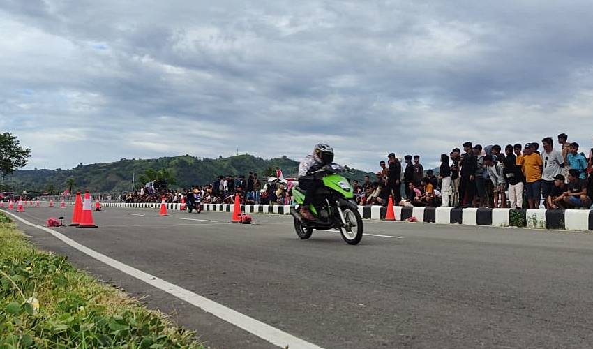 Pembalap Luar Gorontalo Ramaikan Dansat Brimob Cup di Gorut