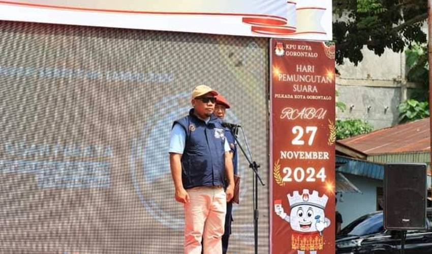 Pesan Ketua KPU Kota Gorontalo saat Pimpin Apel Gerakan Coklit Serentak