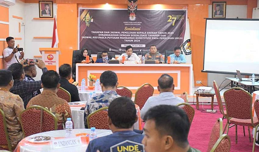 Matangkan Persiapan PSU Dapil Enam Gorontalo, KPU Boalemo Gelar Rakor