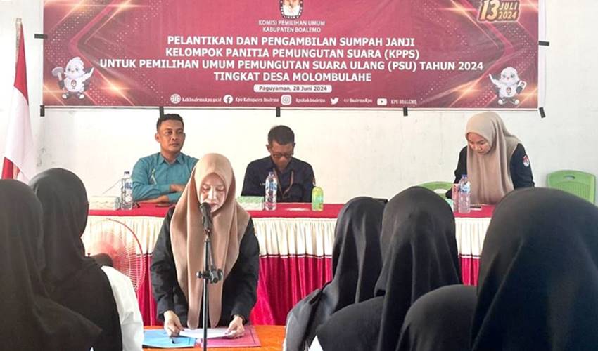 2.968 KPPS Dilantik, Yuyun_ Tahap Inti PSU di Boalemo