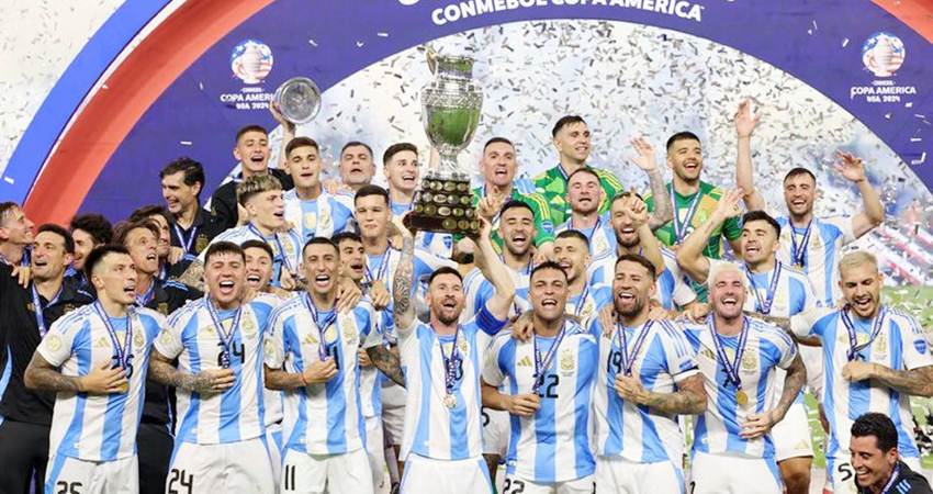 Timnas Argentina jadi juara Copa America 2024 (c) Ofisial X @CopaAmerica