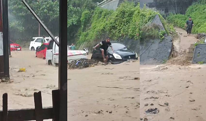 Leato Utara Diterjang Longsor, Lima Mobil Terjebak