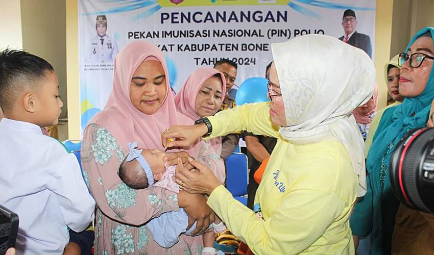 PIN Polio di Bone Bolango Ditargetkan Sasar 14.850 Anak