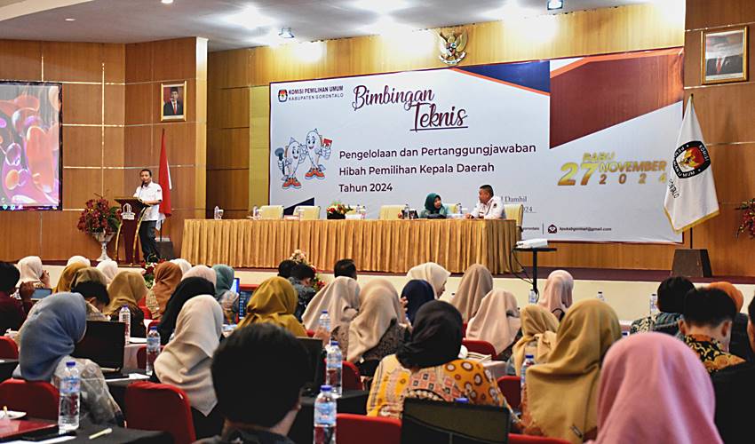 KPU Kabgor Gelar Bimtek Pengelolaan Dana Hibah