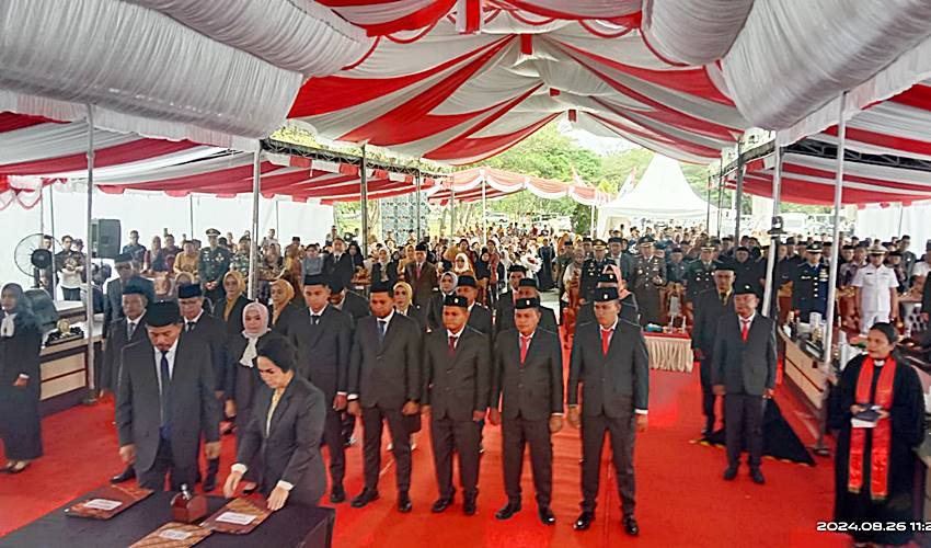25 Aleg Gorut Periode 2024-2029 Dilantik, Deasy-Roni Pimpinan Sementara