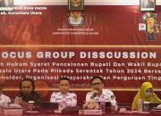 KPU Gorut Gelar FGD Terkait Telaah Hukum Syarat Pencalonan