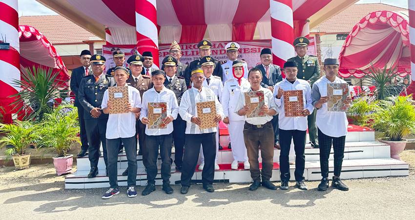 Para napi di Lapas Pohuwato yang mendapat remisi.