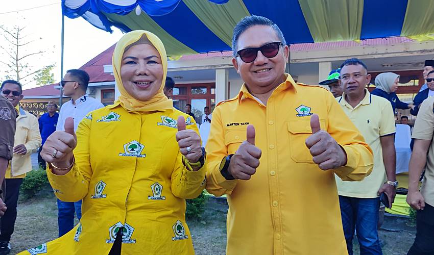 Idah dan Marten Taha Mesra di Deklarasi Ryan-Budi, Begini Reaksi Pendukung NasDem 1