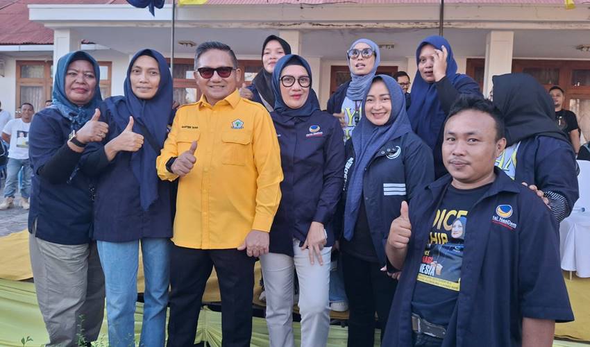 Idah dan Marten Taha Mesra di Deklarasi Ryan-Budi, Begini Reaksi Pendukung NasDem 2