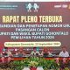KPU Kabupaten Gorontalo Tetapkan Nomor Urut Paslon