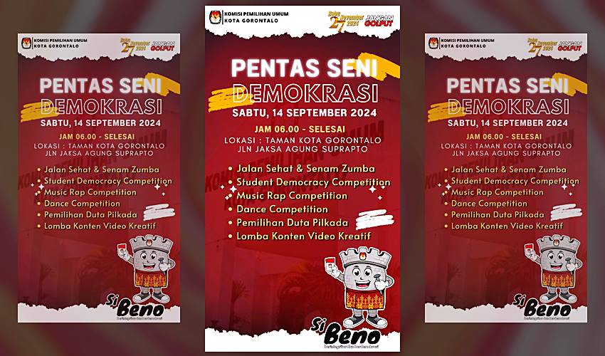 KPU Kota Tingkatkan Partisipasi Generasi Muda Lewat Pentas Seni Demokrasi