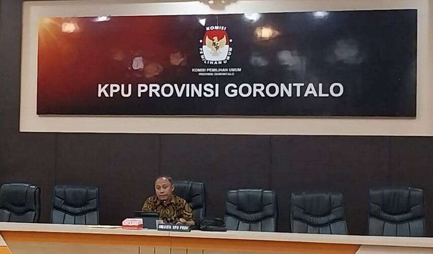 KPU Provinsi Gorontalo Umumkan Verifikasi Berkas Kontestan Pilgub