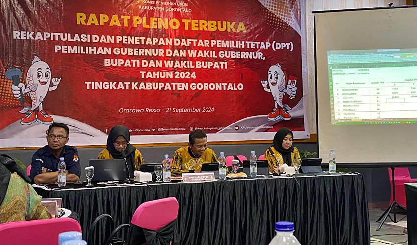 KPU dan Bawaslu Kabgor Sesalkan Ketidakhadiran Dinas Dukcapil di Pleno DPT