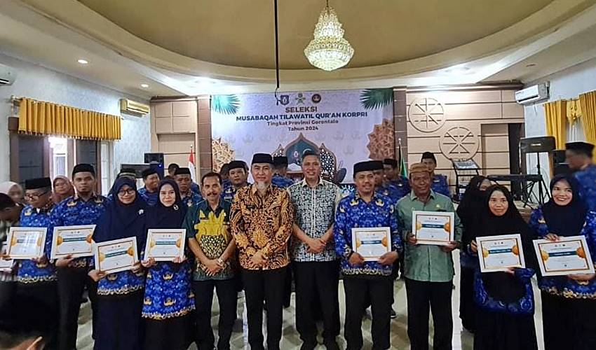 Sebanyak 19 Peserta Wakili Gorontalo Pada MTQ KORPRI Nasional