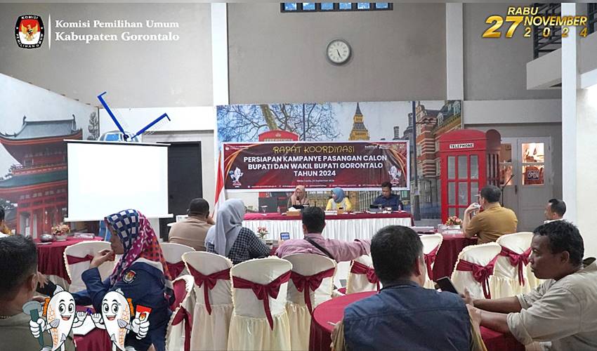 Jelang Kampanye, KPU Kabgor Gelar Rakor