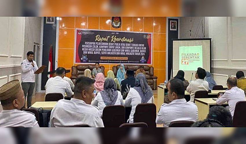 Siapkan Debat dan Kampanye Terbuka, KPU Gorut Bangun Koordinasi dengan Instansi Terkait