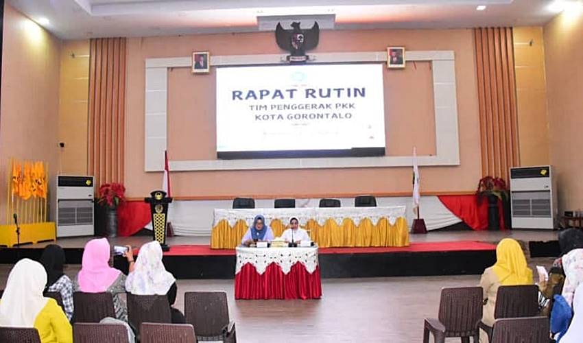 Gelar Rapat Rutin, PKK Kota Gorontalo Bahas Empat Hal Ini