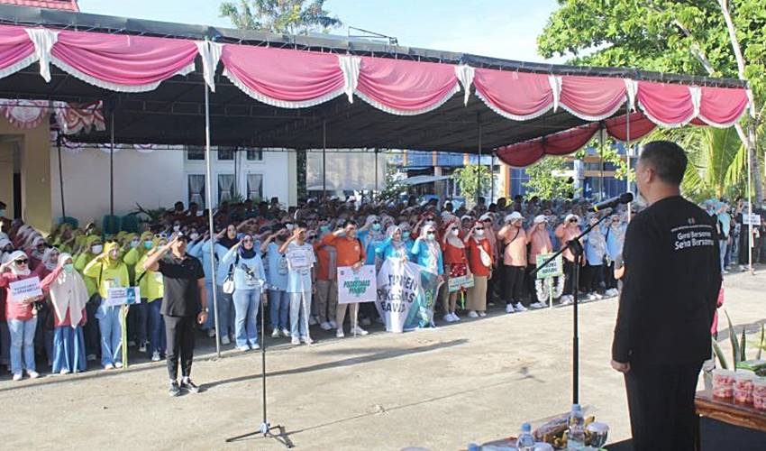 Ini Penyampaian Budiyanto Sidiki Saat Upacara Hari Kesehatan Nasional