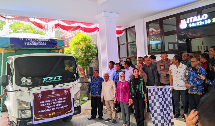KPU Kabupaten Gorontalo Mulai Distribusikan Logistik Pilkada