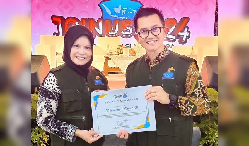 Kabid Dinsos P3APPKB Bone Bolango Raih Penghargaan Inovator Join Us Award Tingkat Nasional