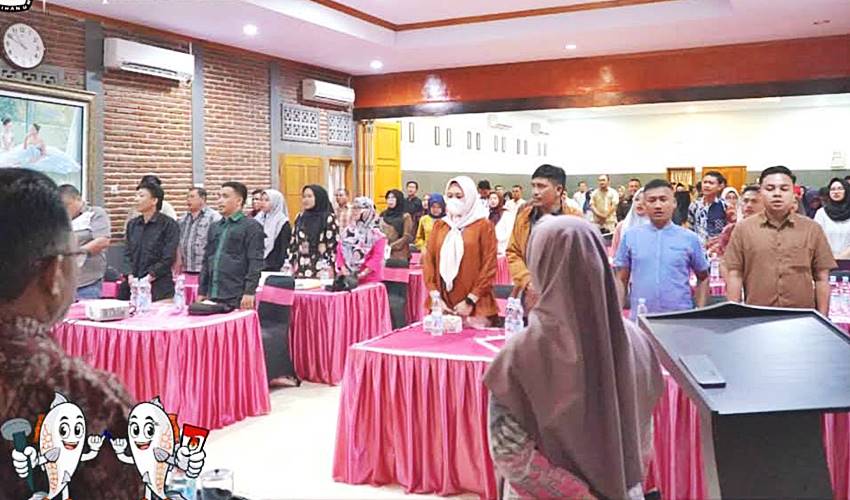 Matangkan Rekapitulasi Perolehan Suara Paslon, KPU Kabgor Gelar Rapat Evaluasi
