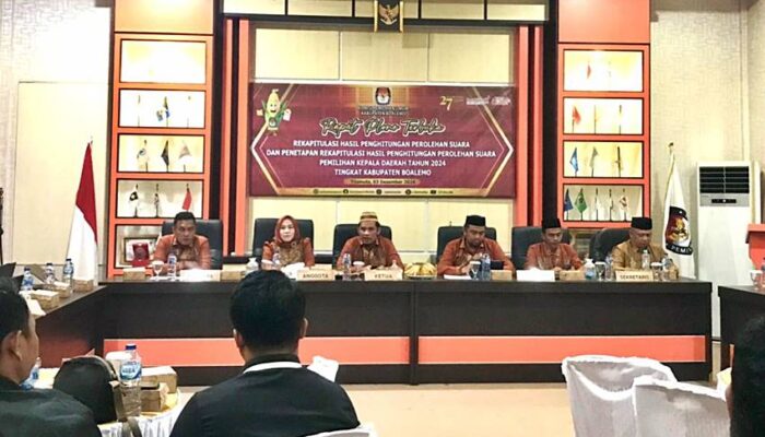 KPU Boalemo Gelar Pleno Terbuka Rekapitulasi Penghitungan Suara Pilkada 2024