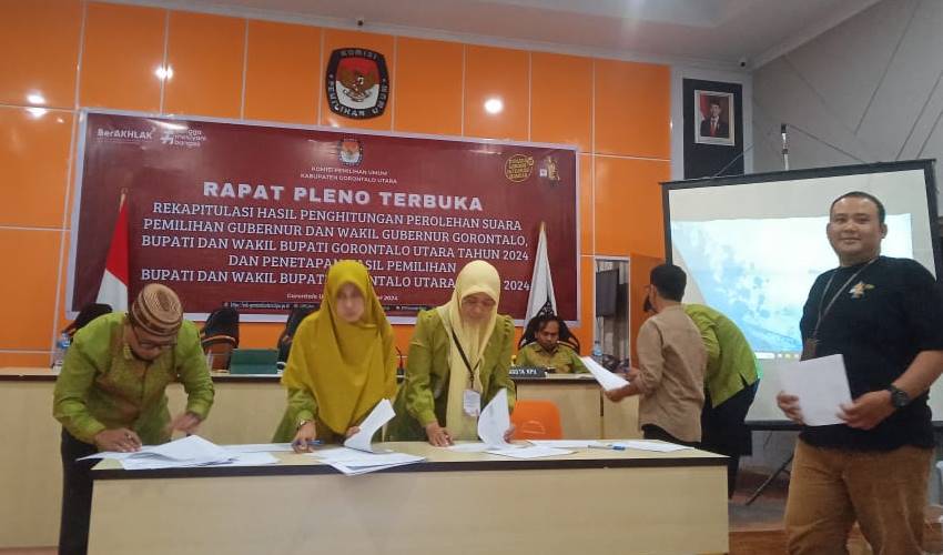 KPU Gorut Beri Waktu 3x24 Jam Daftarkan Gugatan Sengketa Pilkada