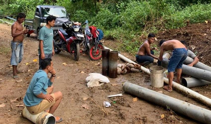 Pekerjaan Pipa Sudah 90 Persen, Warga Kabila Bone Segera Nikmati Air Bersih