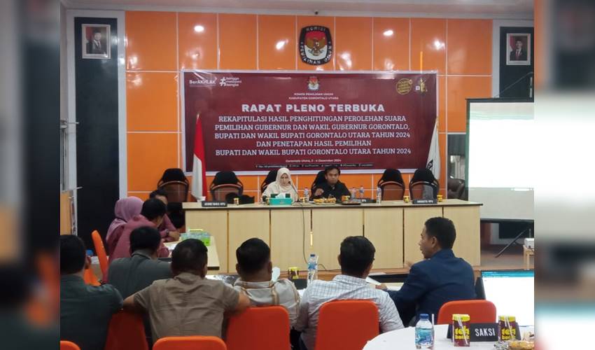 Rekapitulasi Penghitungan Suara Hari Pertama KPU Gorut Berjalan Lancar