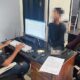 FL, terduga pelaku penikaman di sebuah warung makan di Kota Gorontalo saat menjalani pemeriksaan oleh Penyidik Satreskrim Polresta Gorontalo Kota (Foto: Hms Polresta Gorontalo Kota) - dendam
