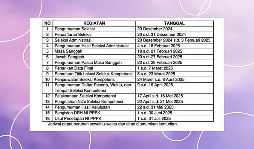 Seleksi Penerimaan PPPK Non ASN Dilingkungan Pemprov Dibuka, Ini Jadwalnya