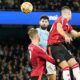 Momen gol Josko Gvardiol di laga Manchester City vs Manchester United, Premier League 2024/2025 (c) AP Photo/Dave Thompson