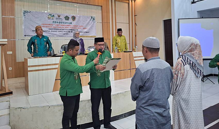 BAZNAS Kota Gorontalo Kukuhkan 177 Pengurus UPZ