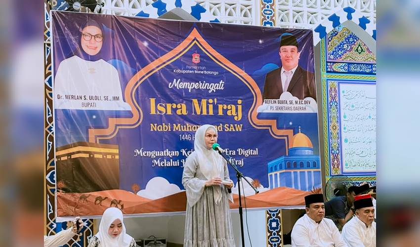 Berdekatan dengan HUT Bone Bolango, Merlan_ Peringatan Isra Mi'raj Tahun 2025 Istimewa