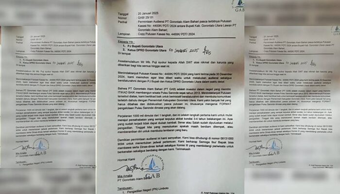 Tindak Lanjuti Putusan MA, PT. GAB akan Temui Pj Bupati dan Pimpinan Dekab Gorut