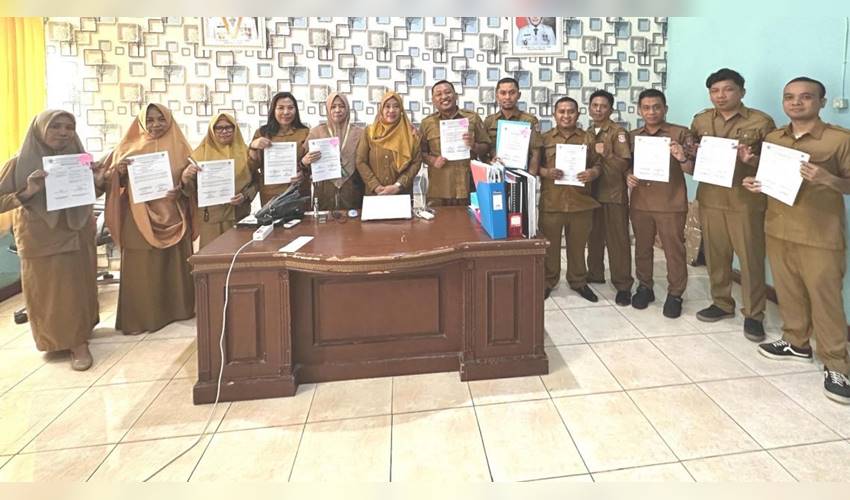 ASN Diskominfo Bone Bolango Teken Perjanjian Kinerja Tahun 2025