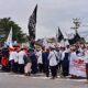 Aliansi Masyarakat Gorontalo Peduli Palestina Gelar Aksi Damai di Bundaran Telaga