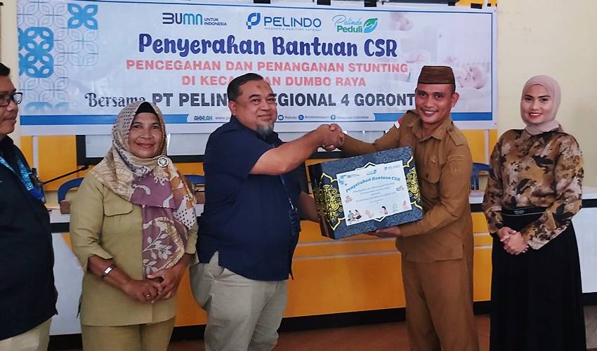 Tangani Stunting, Pemerintah Kecamatan Dumbo Raya dapat Sokongan dari PT. Pelindo