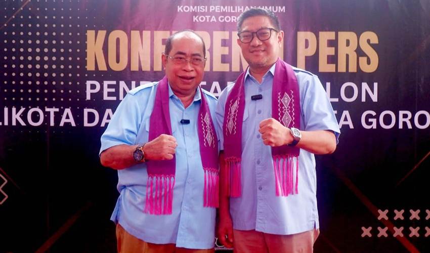 Wali Kota dan Wakil Wali Kota Gorontalo terpilih, Adhan Dambea-Indra Gobel.