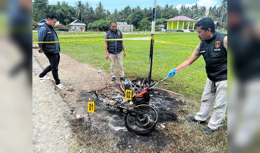 Aksi Premanisme Disertai Pembakaran di Pohuwato, Polisi Ringkus Dua Orang Pelaku