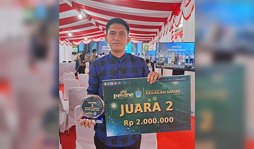 Guru MAN 1 Pohuwato Ini Raih Juara II Kampanye Sadar Halal di Pesona Tameto 2025